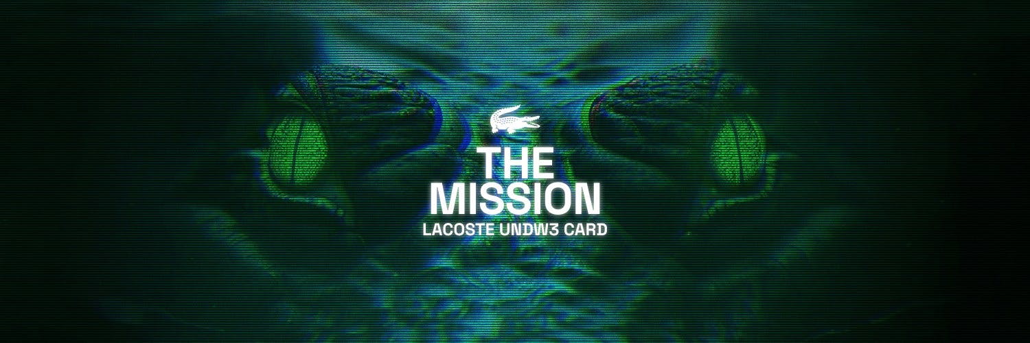 Lacoste “The Mission” : interactive UNDW3 adventure